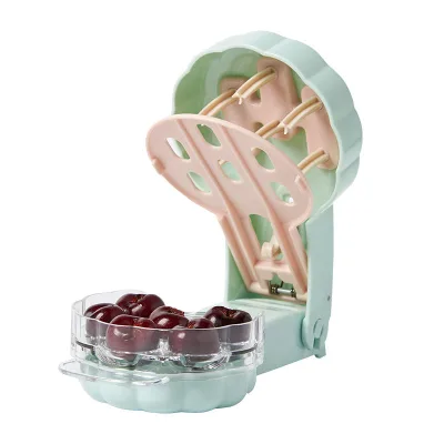 Professional 6-Capacity Cherry Olive Pitter Juice Container Multifunctional Fruit Seed Remover Vegetable Chopper Customized