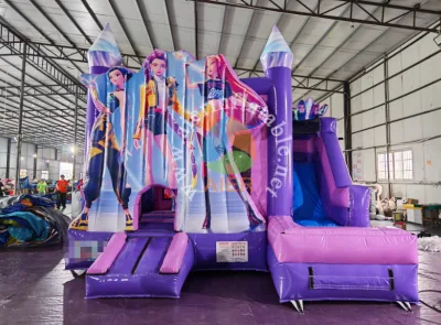 Popular Inflatable Castle Customize Kpop Demon Hunters Inflatable Combo Inflatable Jumper with Slide for Sale