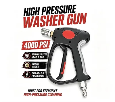 High Pressure Washer Gun 4000 PSI, Quick Connect Trigger Spray Handle for Car Washing, Patio and Outdoor Cleaning