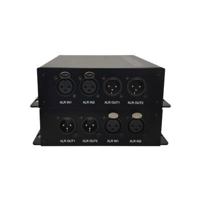 Broadcast Grade 2-ch Ethernet to XLR Audio Converter Audio Encoder Decoder