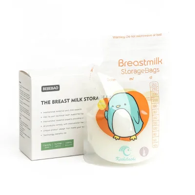 Presterilized Breastmilk Storage Bag Bulk 100 Count Self Standing Milk Storage Bags With Pour Spout for Breastfeeding