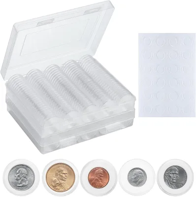 Coin Slab Holder Cardboard Matrix Display Silver Coin Holders Storage Coins Acrylic Coin Capsule Holder