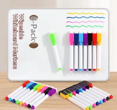 with Magnetic Attachment Even Ink Flow Whiteboard Pen Magnetic Adsorption Erasable Color Children's Painting Water-Based Marker