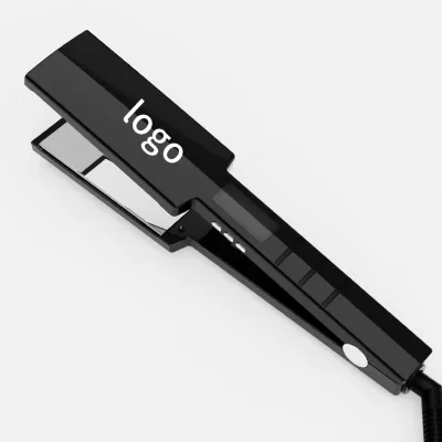 Customized LCD Display with Silver Mirrored Titanium Plate, Household Dual-voltage Automatic Power-off Straightening Iron.