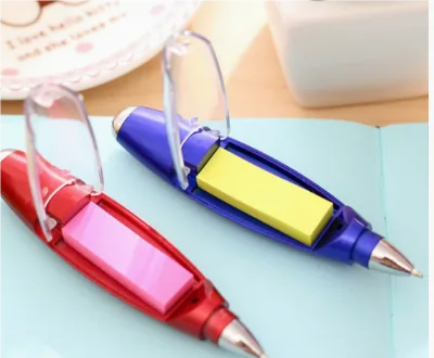 Wholesale 3 ALL 1 LED Flashlight Paper Notes Lanyard Plastic Ballpoint Light Led Pens for School Supplies Office