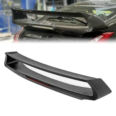 Nissan 370Z Z34 AM Style High Quality Carbon Rear Wing Spoiler Brake Lights Double Deck EPR Model 100% Fit 2009-2016