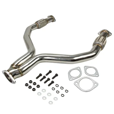 Fit for 370z 09-16 G35 G37 08-13 VQ35HR VQ37HR 2.5" Stainless Exhaust Y Pipe New