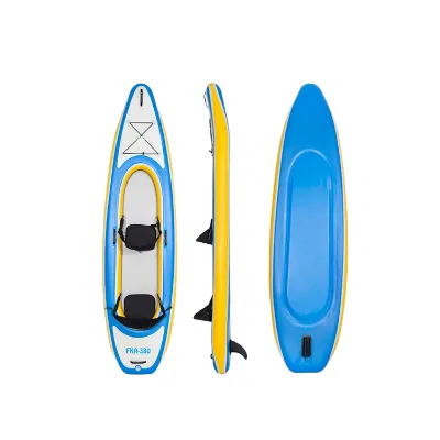 50% Discount CE Certificate Drop Stitch Canoe/Kayak Rowing Boat 2 Person Fishing Tandem Kayak