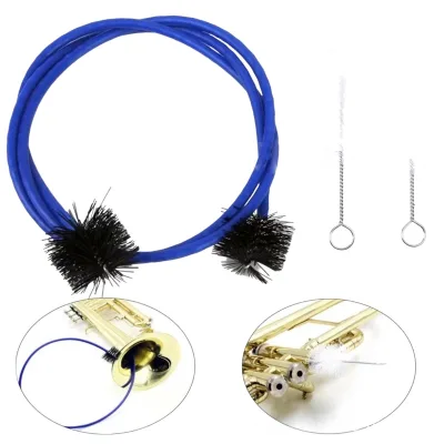 Brass Instrument Maintenance Set Bore Cleaning Brass Brushes Wire Brushes for Trumpet French Horn Trombone Instrument Accessory