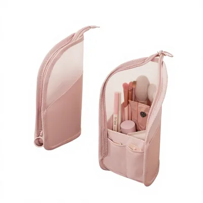 Portable Polyester Makeup Brush Storage Bag Zipper for Women 2026 New Model High-end Multifunctional Travel Organizer Bag 30+