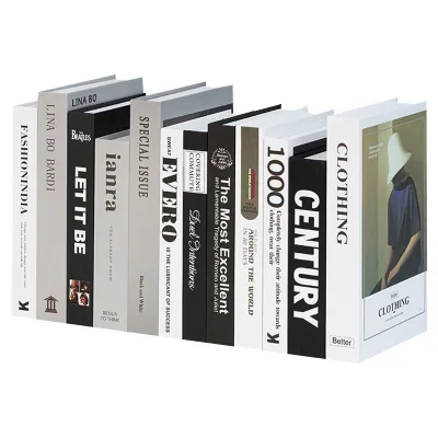 Modern Minimalist Decorative Paper Jam Book Model Room Ornaments Internet Cafe Decoration Multifunction