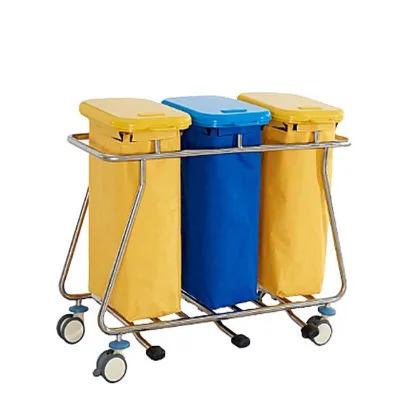Hospital Hamper Cast Iron Large Linen Laundry Hotel Hospital Nursing Garbage Hamper ABS Lid