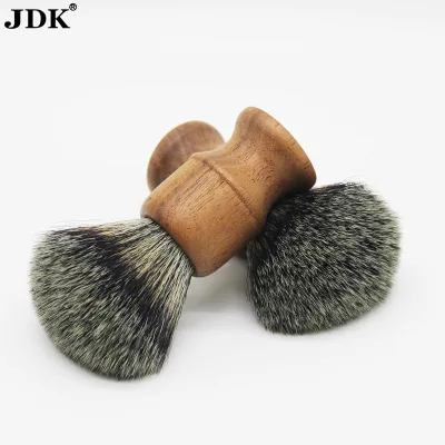 Private Label Big Knot Size 25mm Wooden Nylon Shaving Brush Cleaning Badger Hair Shaving Soap Brush for Barber