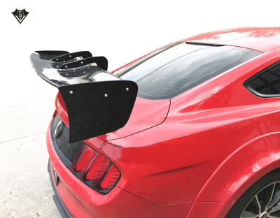 For Mustang GT Carbon Fiber Rear Spoiler Mustang Trunk Spoiler Volt-ex Style
