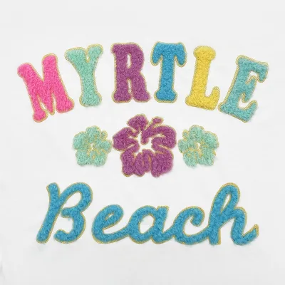EYD Minor Quantity Full Customization Designs Iron on Transfer Chenille Satin Heat Transfer Logo for Garment