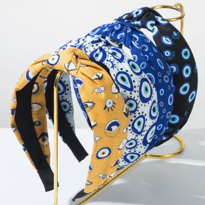 Personality Evil Eye Headband Fashion Street Celebrities Headwear Jewelry