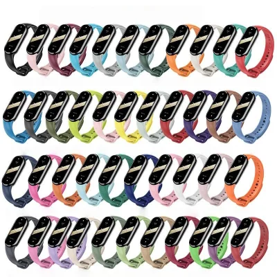 Sports Replacement Watch Strap for Xiaomi Mi Band 3 4 5 6 7 8 9 10 Soft Silicone Wristband Bracelet