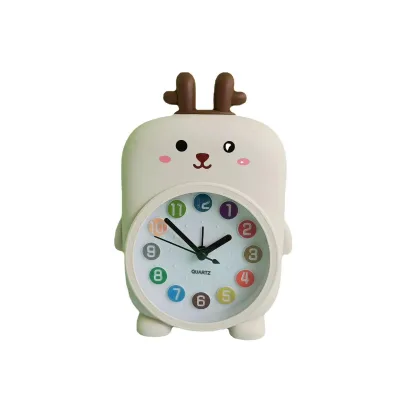 Wholesale Cute Cartoon Pet Quartz Alarm Clock Creative Gift for Children Customized for Desktop or Bedside Use