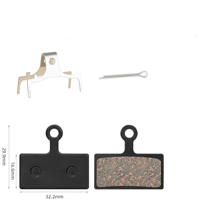 4mm Thickness Semi-metallic Bike Brake Pads Circlip Plug Oil Disc Brake for M9000 M9020 M987