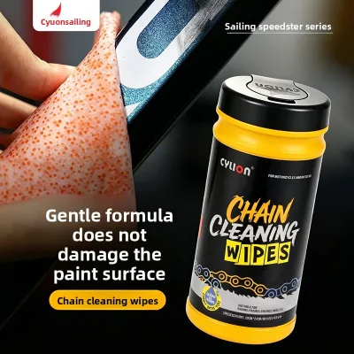 Sailing Bicycle Motorcycle Chain Cleaning Wipes-80-Piece Nonwoven Fabric Bucket Keep Chain Spotless