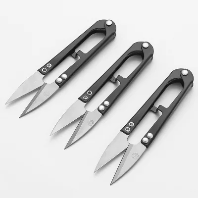 Black Thread Snips Steel Thread Cutter Yarn Scissors for Sewing Quilting Knitting DIY Jewelry Making Bonsai Bud Leaves Pruning