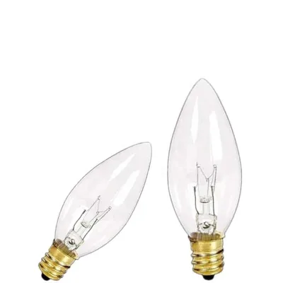 HQ 25 PK of 120V 5W C26 CANDLE LIGHT REPLACEMENT BULB for CANDLE LIGHT