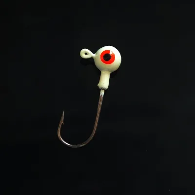 Jig Head Bass Fishing Lure Jig Head With Big Eyes for Trout Bass Neon Moon Eye Jig Head Hooks