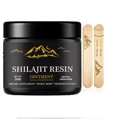 Pure Himalayan Wild Shilajit Resin 500mg All Natural Balm Ointment Original Mineral Dietary Supplement Custom Private Label OEM