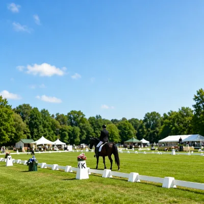 Professional 20x60m Dressage Arena Set Include 12 Letters - Competition Grade PVC Rails & Cones