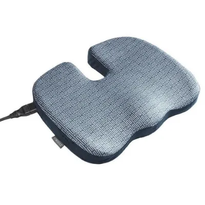 Heated Seat Cushion - Ergonomic Design, Soft Fabric, Ideal for Home Office & Long