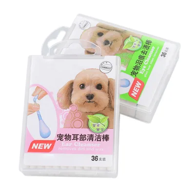 Hot Selling Ear Cleanser Removes Dirt Liquid Filled Pet Use Liquid Filled Cotton Swab