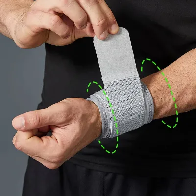 Unisex Adjustable Sport Wrist Brace Sprained Pain Protection Weightlifting Hook Loop Stabilizer Wrist Eco-friendly