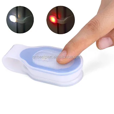 Mini Led Flashlight Clip on Hands Free 3 Modes Magnetic to Clothing Safety Lights for Walking Running Emergency Sports