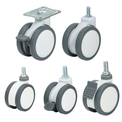 Medical Casters 3/4/5inch Hospital Bed Cart Castors for Medical Equipment and Instruments Swivell Casters