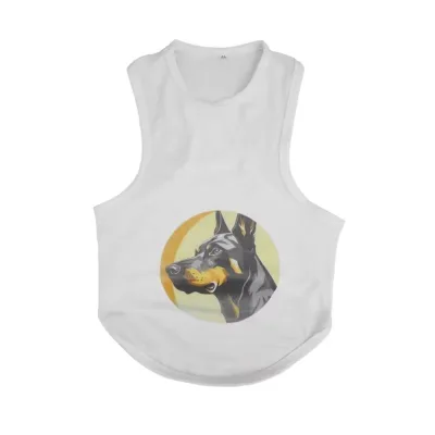 Factory Price Pet Vest Diy Printing Polyester Cotton Feel Dog T Shirts Blank Sublimation Pet Clothes