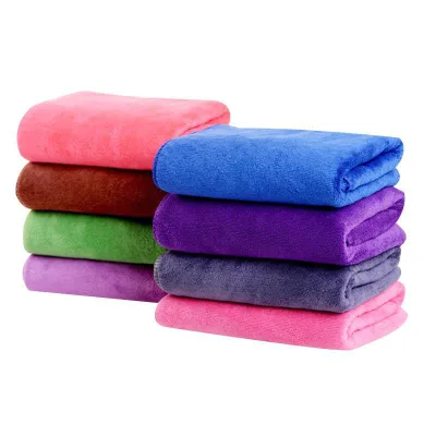 Factory Wholesale Home Textile Super Soft Polyester Fabric Microfiber Towels Bath