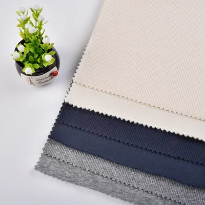 Wholesale price cvc fabric   80% Cotton 20% Polyester terry fleece fabric for hoodie