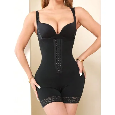 Plus Size Anti-Rolling Edge Tummy Control High Elasticity Waistband Body Shaper Breathable Waistband for Lifting Butt