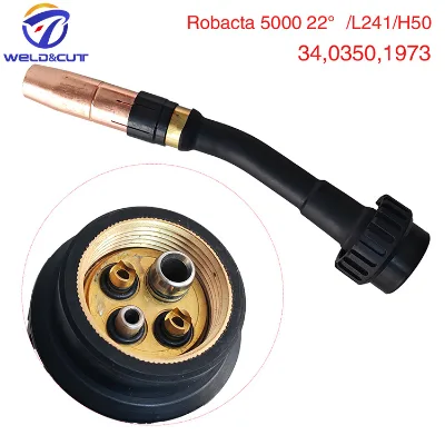 Robacta 5000 3403501973 Torch Body 22 Degree MIG MAG Robotic Welding Swan Neck Fit Fronius