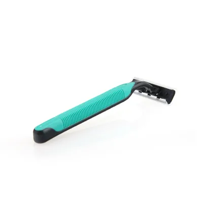 Wholesale Luxury Hospital Aviation Hotel Disposable Shaver Razor with Plastic Anti-slip Handle for Home and Travel Use