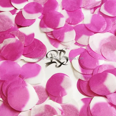 Gradient Pink Rose Petals Confetti Paper Custom Shape and Color Confetti for Wedding