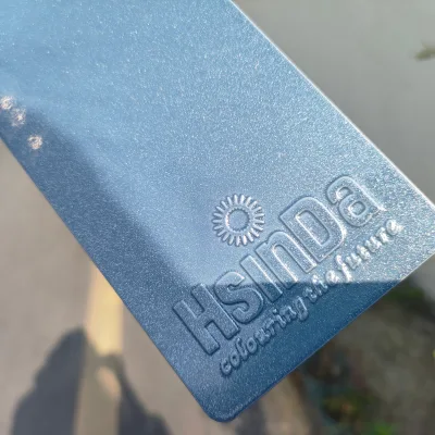 Blue Sparkle Flat Polyester Powder Coating Elegant Finishes for High-End Metal Surfaces