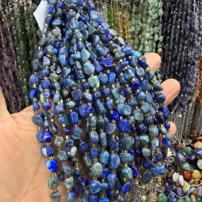 Healing Crystal Bracelets for Women Natural Stone Beaded Bracelet Semi-Precious Gemstone Irregular Beaded Bracelet Jewelry