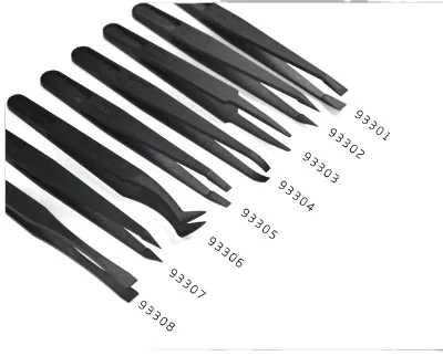 Factory Price Anti-static Head Tip Changeable  ESD Tweezers/ Original Stainless Steel ESD Pointed Tweezer
