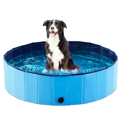 Factory Custom Foldable Dog Pool Portable PVC Pet Bath Tub Outdoor Kiddie Swimming Pool for Large Dogs Kids Backyard