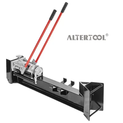 Manual Hydraulic Fast Screw Cone Crawler Excavator Firewood Processor Machine Horizontal Kinetic Log Splitter for Wood Cutter