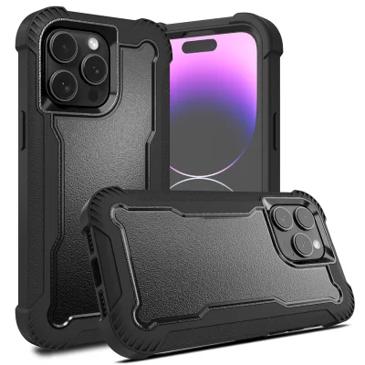 3 in 1 Shockproof Slim Heavy Duty Protection Cover for iPhone 15 Pro Max 14 Plus 13 Hybrid Full Body Case for I Phone 12 Pro