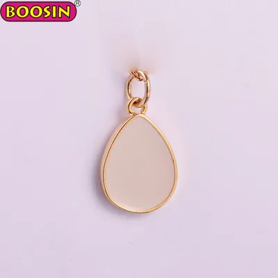 Guangzhou Jewelry Making Supplies Zinc Alloy Enamel Teardrop Pendant Charm