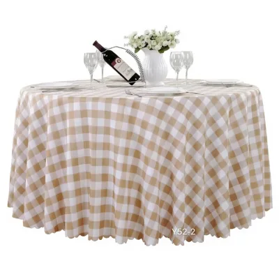 Striped Nonwoven Disposable Hotel & Restaurant Jacquard Cotton/Linen Tablecloth for Home Use