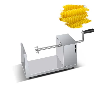 Stainless Steel Commercial Manual Potato Slicer Spiral Twisting Cutter Ring Potato Chip Manufacturing Machine